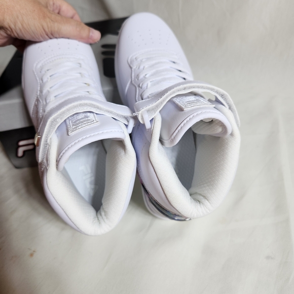 Fila Vulc 13 Tie Dye Flag Acid 6 White High-Top Sneakers with Tie-Dye Accent - Picture 7 of 7